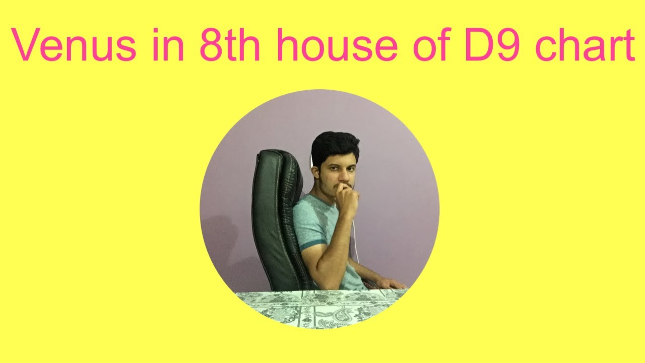 Venus in 8th house of D9 chart or navamsa chart in Vedic Astrology
