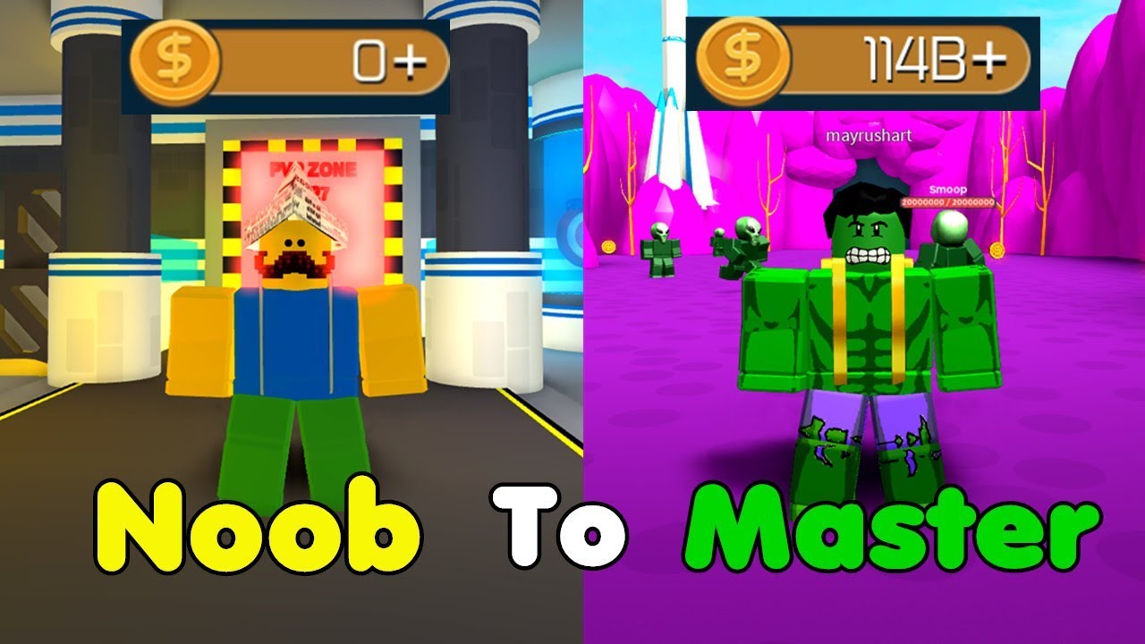 Noob To Master 100 Billion Cash Unlocked All Zones Got Hulk - superhero simulator roblox link