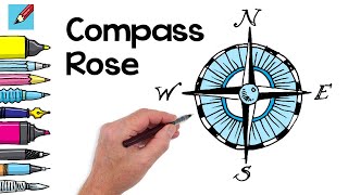 Learn how to draw a compass rose real easy make treasure map with step
by instructions from shoo rayner, the author of everyone can ...