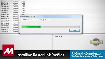 Adding Profiles to Mimaki RasterLink - All Graphic Supplies
