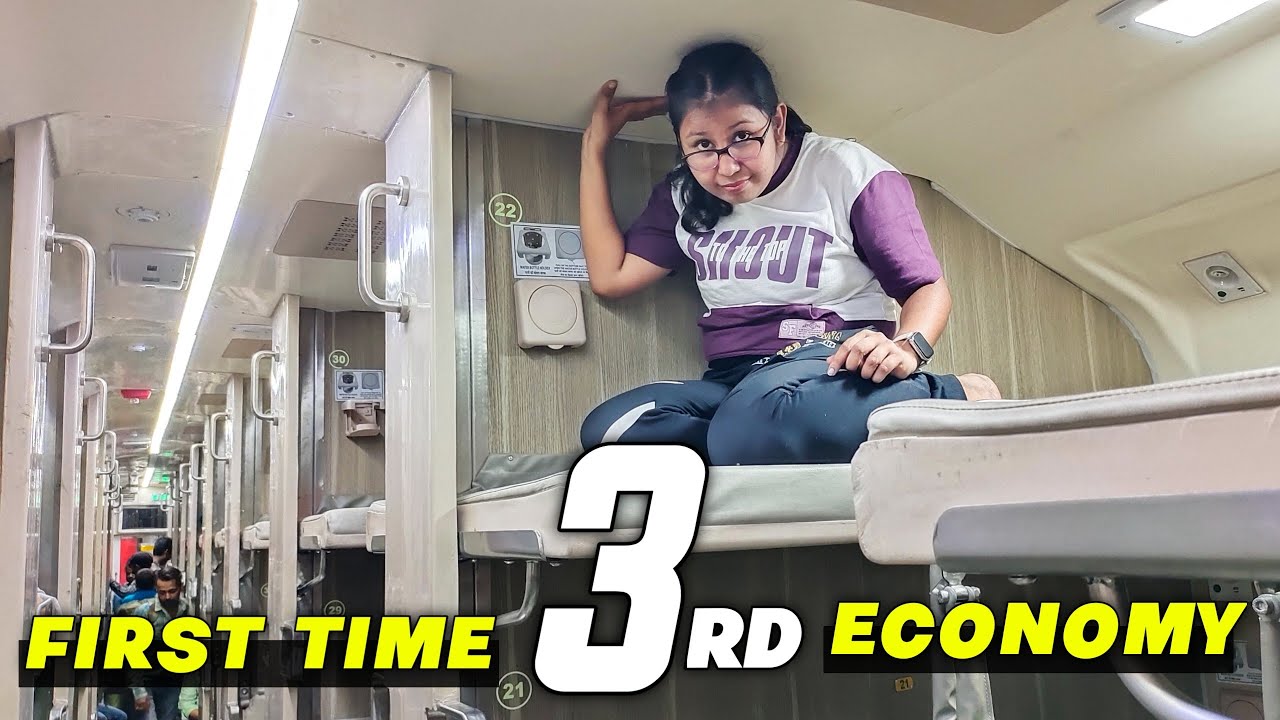 First Journey in New 3rd AC Economy Coach India Howrah to Ranchi Train