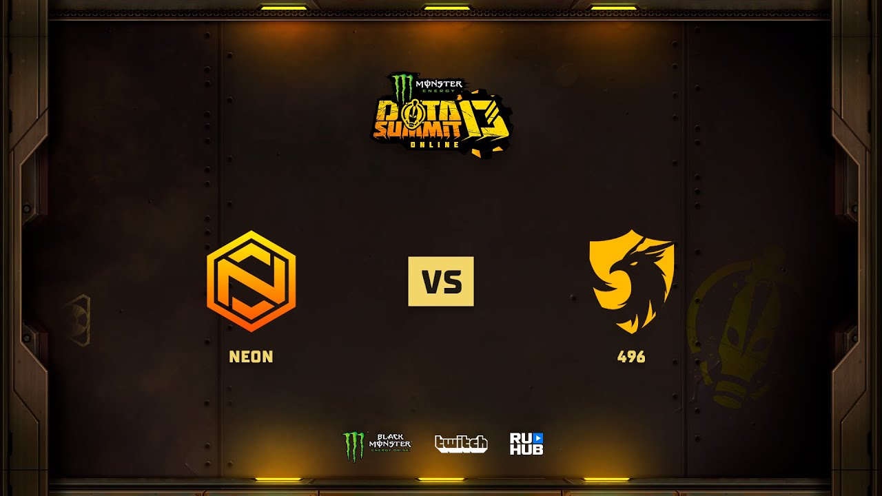Neon vs 496, Monster Energy DOTA Summit 13 Online: SEA, bo3 game 2 [eiritel]
