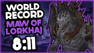 ⌚Maw Of Lorkhaj World Record - Sorcerer Tank - 8:11 | Elder Scrolls Online - Necrom