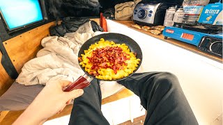 Winter Van Life W/ Bacon Mac n' Cheese by Riley 2,505 views 3 months ago 10 minutes