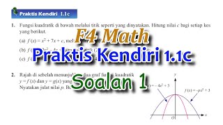 F4 Math Praktis Kendiri 1 1c Q1 Bab 1 Fungsi Dan Persamaan Kuadratik