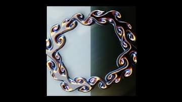 Kelvin Helmholtz instability, Procedural Fluid Simulator v2.6 (WIP) #blender #geometrynodes