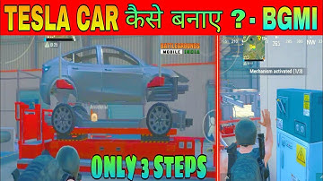 How to make tesla car in BGMI |  TESLA Car Machine Location | Gigafactory | Get Tesla Car In Pubg