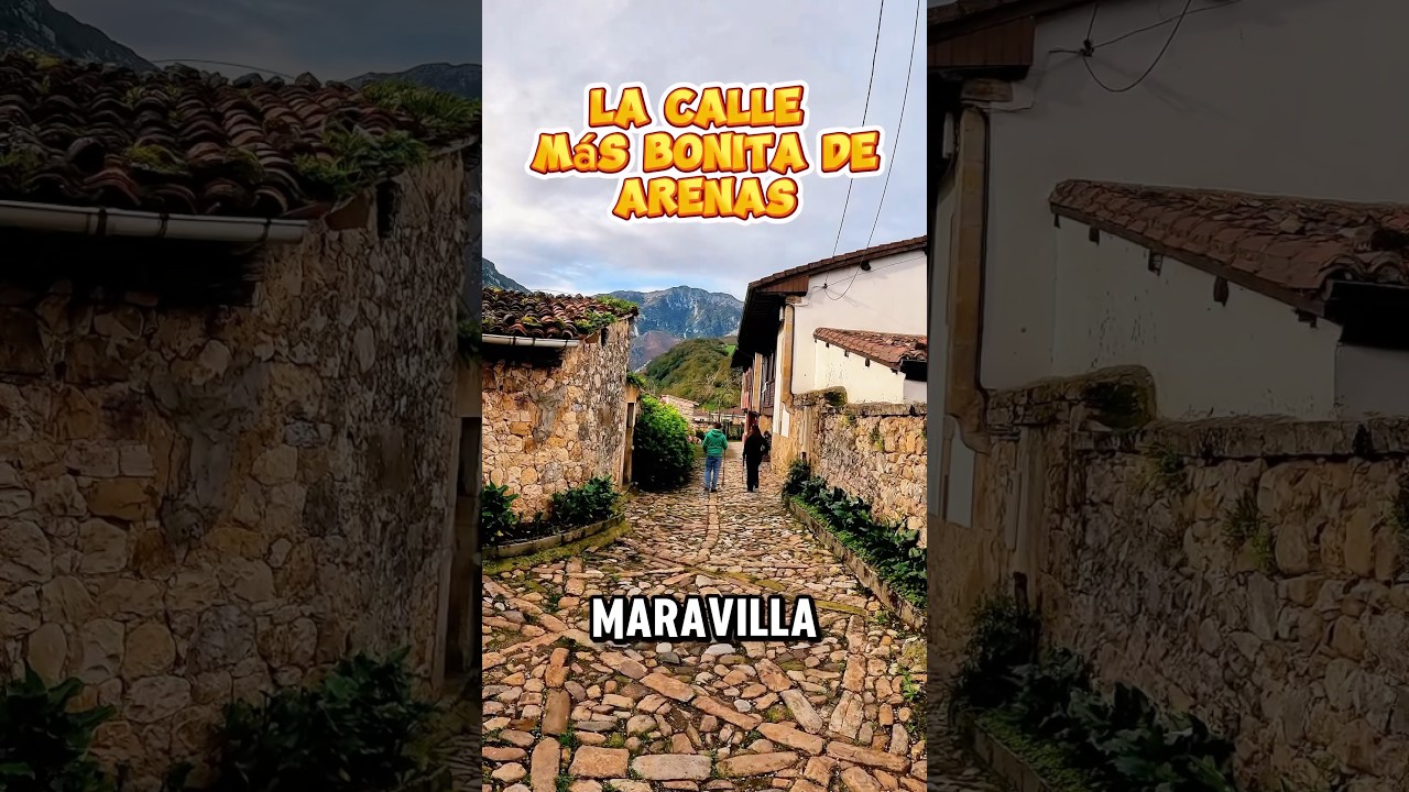 La calle mas bonita de Arenas de Cabrales #asturias #pueblos #rural