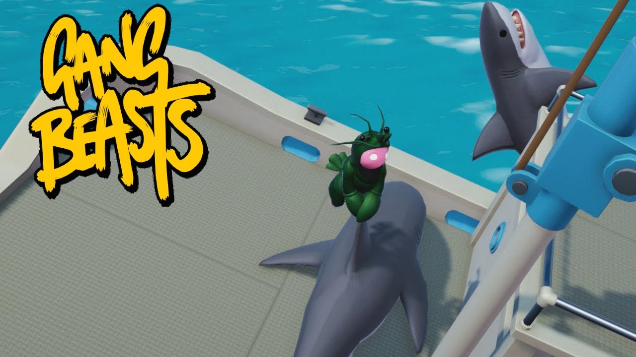 Shark Rider - GANG BEASTS [Melee] Xbox One Gameplay - YouTube