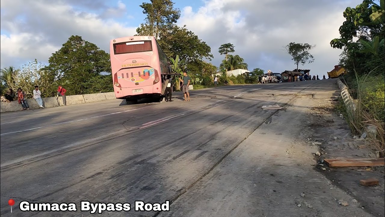 Lakad Pa Taas Ang Mga Pasahero Hnd Na Kinayang Umahon Ng Bus PINA HILA NG PARA MAKA AHON YONG BUS