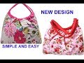 10 मिनट में cutting stitching of handmade handbag in hindi /shopping bag /travel bag