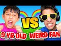 9 Year Old Vs Weird Fan (Fortnite 1v1)