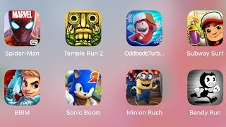 Spiderman,Temple Run,Oddbods,Subway Surf,Brim,Sonic Boom,Minion Rush,Bendy Run screenshot 4