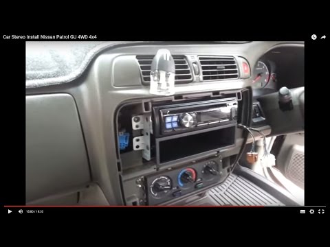 Car Stereo Install Nissan Patrol GU 4WD 4x4 Автомобильная стереосистема