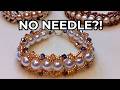 No Needle? Flat Spiral Bracelet Tutorial (Fishing Line Only)