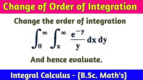 Change of order of integration in hindi | problem #1 | Multiple Integral