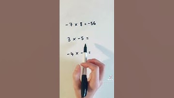 Multiplying with negative numbers