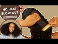 My HEATLESS Natural Hair Blow Out Routine!