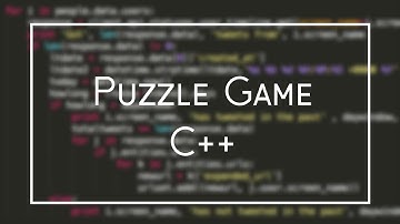 Puzzle Game [ASCII Text C++]