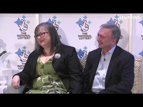 Lucky couple celebrate £115 million New Year's Day EuroMillions jackpot | ITV News