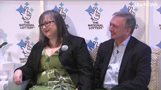 Lucky couple celebrate £115 million New Year's Day EuroMillions jackpot | ITV News