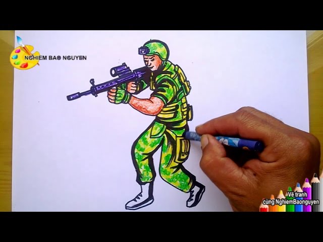 Vẽ Nhân Vật Đột Kích/How To Draw Gunner From Crossfire - Youtube