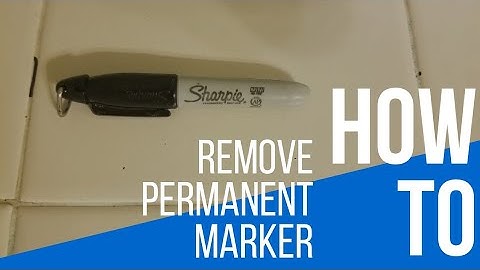 How to remove permanent marker from tile easy