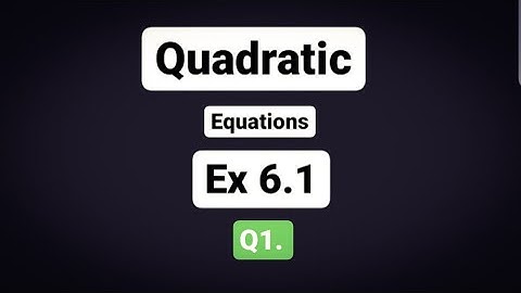 ISC Grade 11 Ex 6.1 Q1. Solutions | Hussain Hita