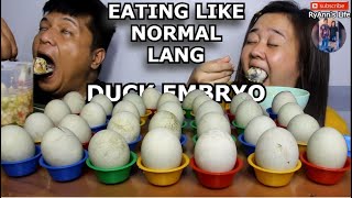 Eating Balut (DUCK EMBRYO 30pcs) Like NORMAL LANG