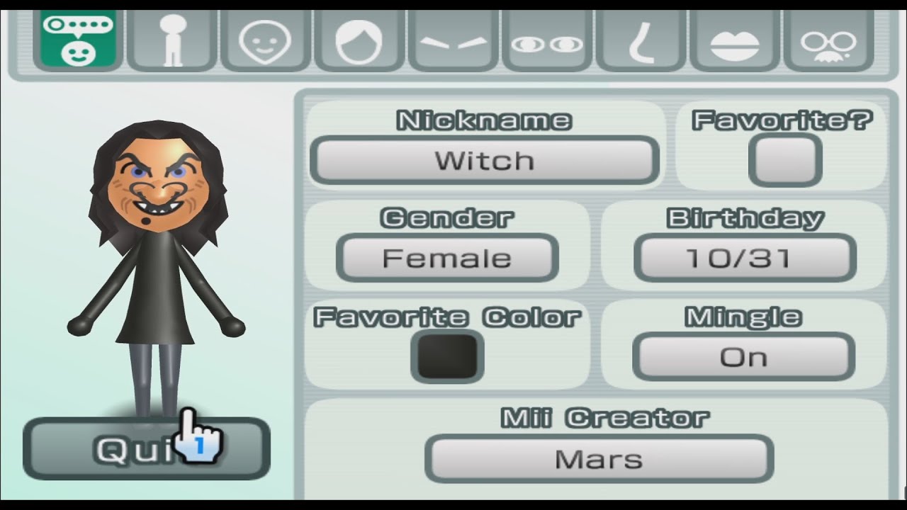 Witch - Mii 1653 - YouTube