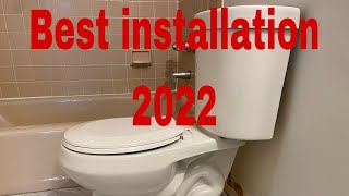 How to install a toilet Glacier Bay by Home Depot step by step 2022