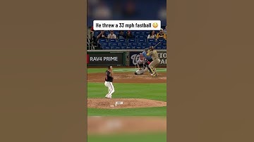 A 33 MPH fastball 😳 #shorts