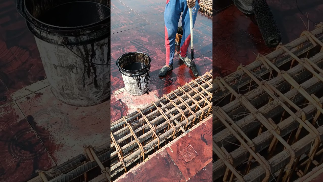 👷⚡🎁Black Oil or Shuttering Oil 🏗️Apply Fastly Trick #civil #construction #constructioncost #shorts