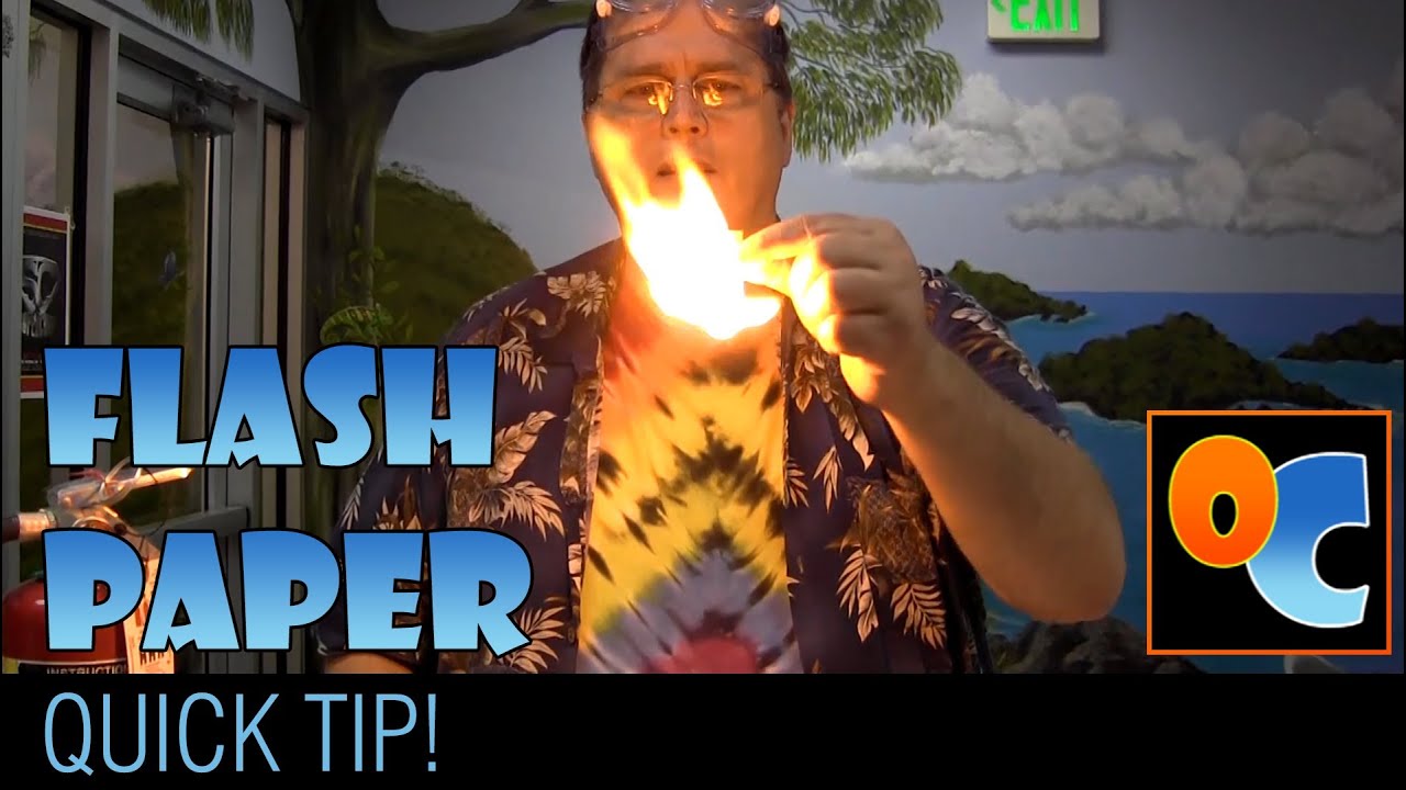 Flash/Fire Paper, No Acid, Super Simple! 