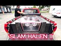 Crazy Hair Raising BASS! Slam Halen Mazda truck 18kw System 6 12&quot; Subs Bandpass Blow-Thru (Finished)