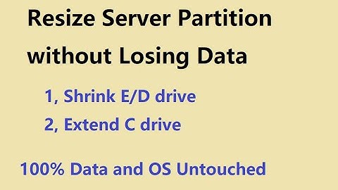 Resize Server Partition Shrink E/D to Extend C Drive [NO DATA LOSS]