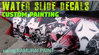 MIO Side Cover CUSTOM PAINTING ( TRESE water slide decals )