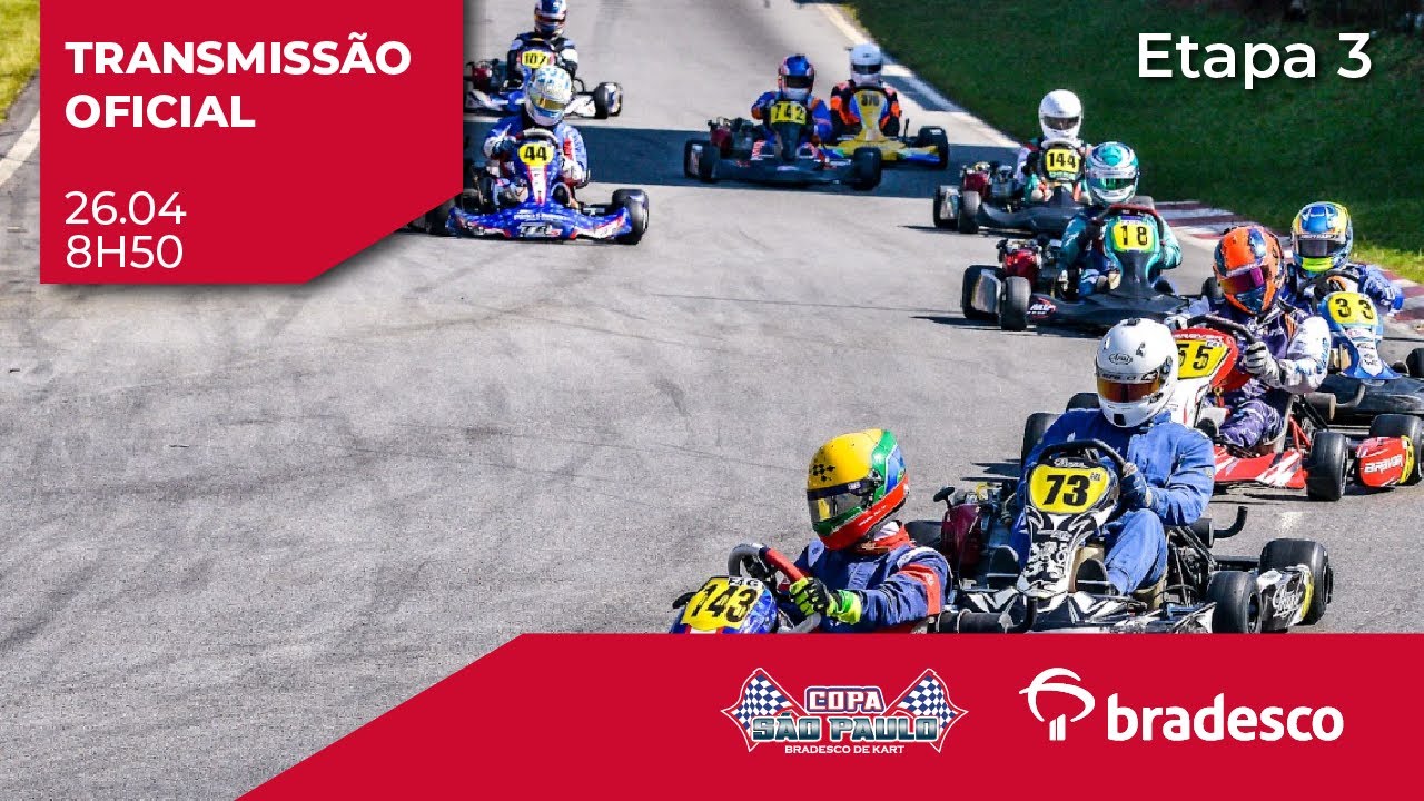 Copa São Paulo Bradesco de Kart - 3ª Etapa - Sábado 26/04/2025