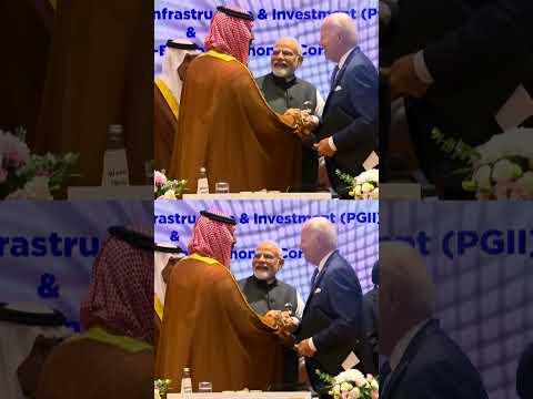 PM Modi, US Prez Joe Biden and Saudi Crown Prince Muhammed Bin Salman shake hands