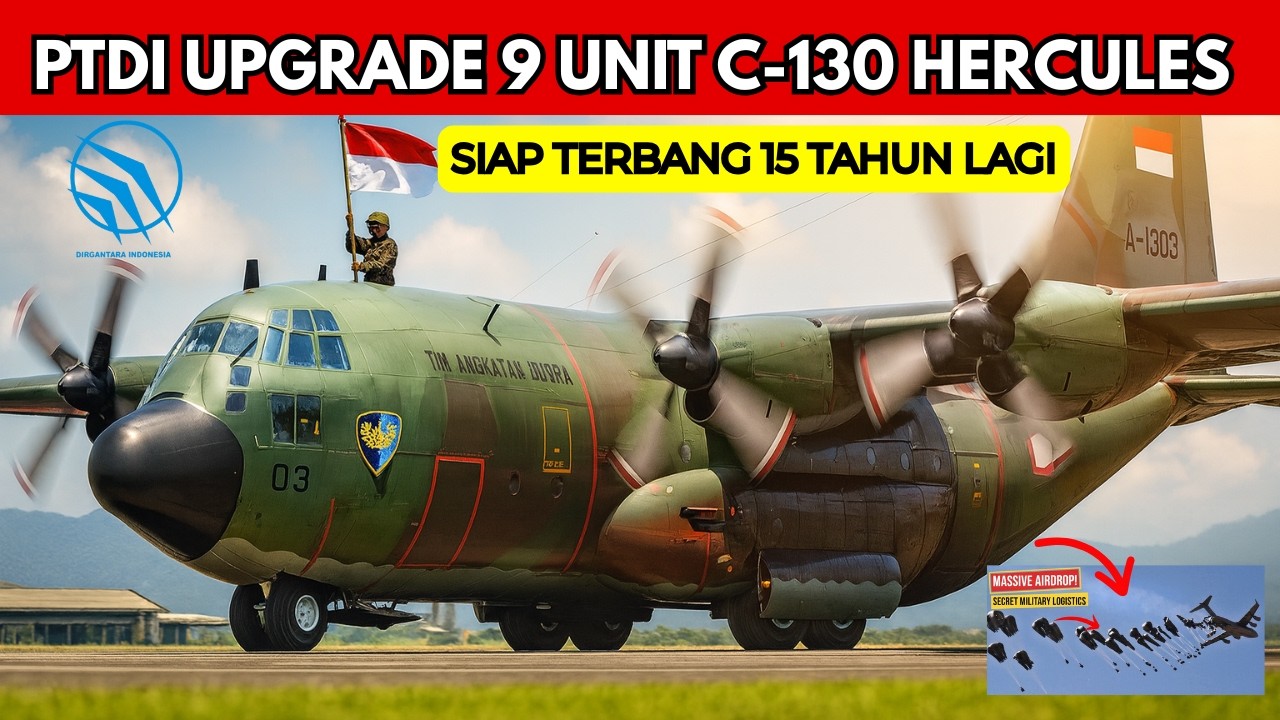 MANTAP! PTDI Modernisasi C-130 Hercules TNI AU