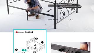 Assembly of VECELO Metal Platform Bed Frame Full/Queen Size