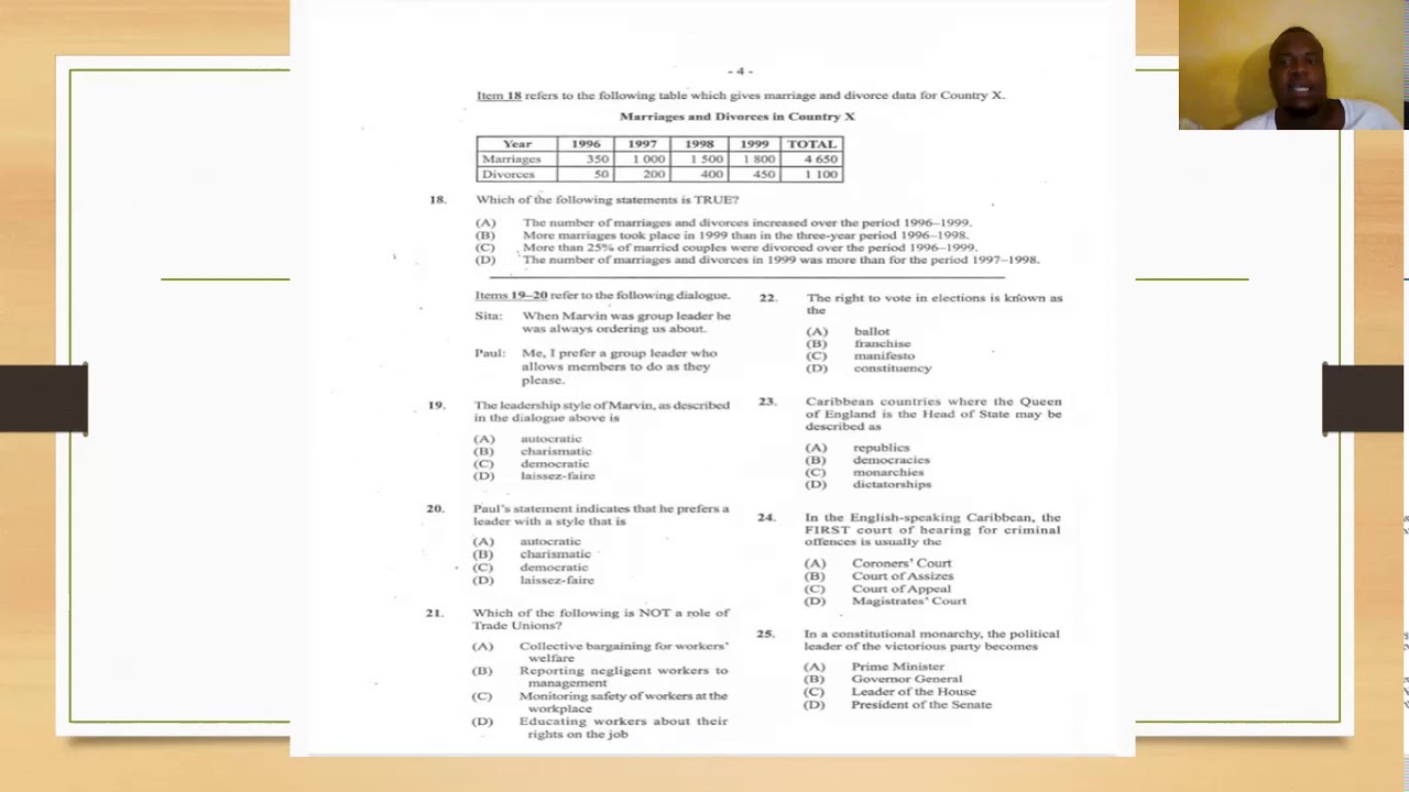 social studies paper 1 with answers