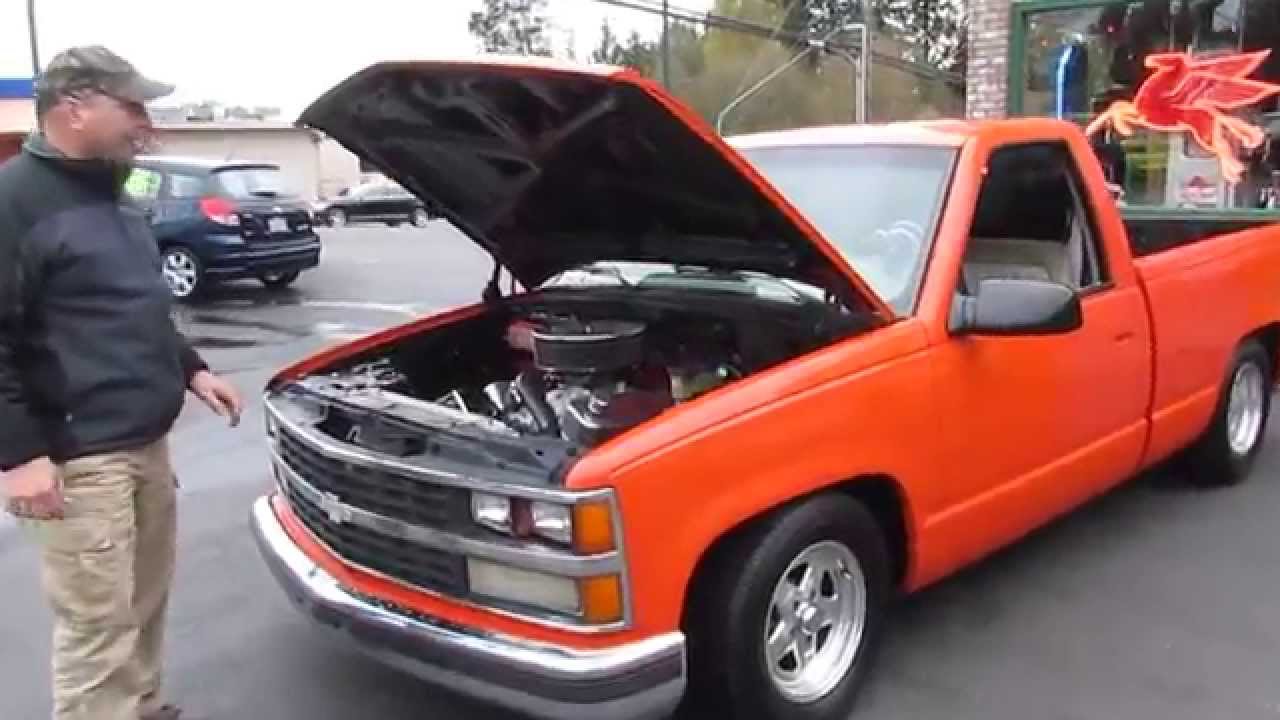 1988 C-1500 Pro Touring 427 Hugger Orange - YouTube