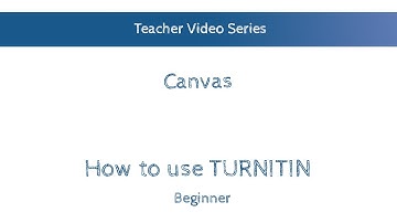 How to use TurnitIn with Canvas  - Plagiarism Detection 2017