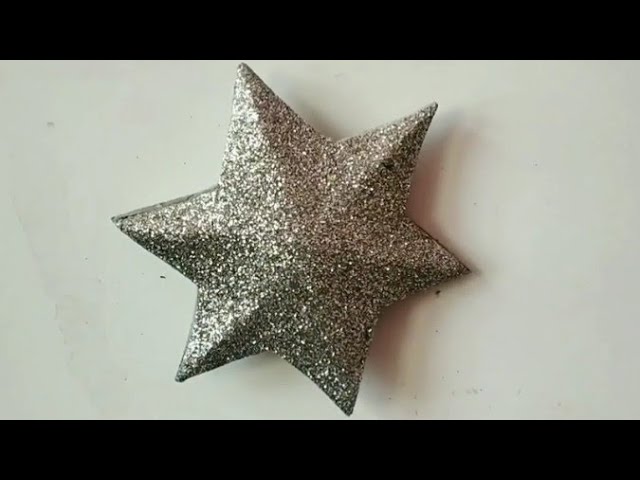 How to make 3D Christmas star⭐, Easy paper star craft