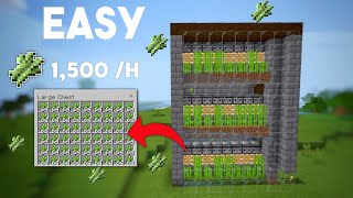 EASY Automatic Sugarcane Farm 1.17 Minecraft Bedrock/PE/Java | MCPE,Xbox,PS4,Windows,Switch |