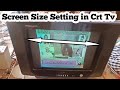 Screen size setting in china tv  tv screen size  adjustment at home