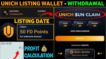 Unich Airdrop Listing Wallet || withdrawal || $UN Tokens 