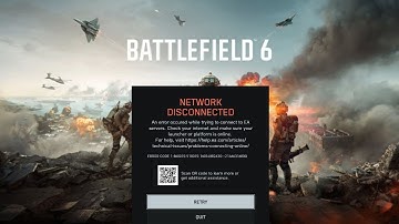 How to Fix Battlefield 6 Error NETWORK DISCONNECTED An Error Occurred While Trying To Connect EA