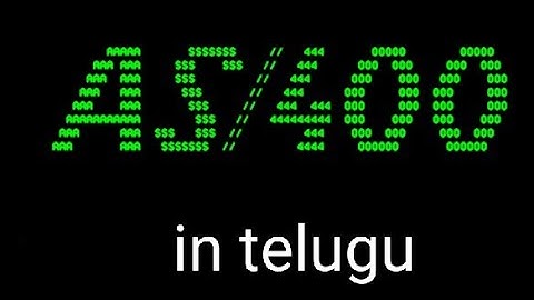 As/400 introduction in Telugu, video01